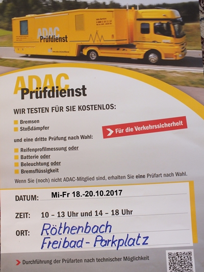 Plakat ADAC Pruefdienst 2017